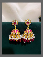 Vantage Jhumki Earring in Kundan - KE00286