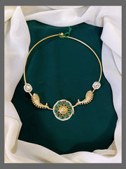 Choker Pendent with Fish in sides Nakshi - NN00205