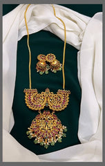 Antique Nakshi Haram with Beautiful Pendent - NH00126