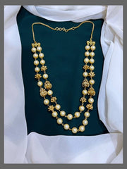 Double Pearl Necklace - PB0034