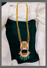 Chandbali Pendent with Gold Pearl Haram - PB0036