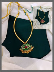 Flower Pendent Nakshi Necklace - NN00211