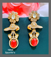 Beautiful Flower Stud with Bird Earring in Victorian - VE0056