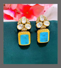 Elegant White Stone Earring in Victorian - VE0053