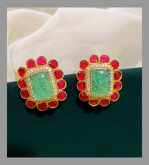 Elegant Stud Earring and  Kundan - KE00296