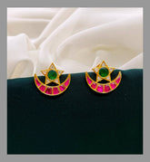 Moon and star Earring in Kundan - KE00294