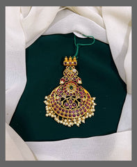 Antique Temple Design Pendent in Nakshi - NP0018