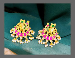 Chanda Bali Earring in Kundan - KE00303