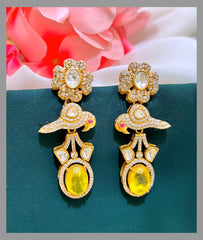 Beautiful Flower Stud with Bird Earring in Victorian - VE0056