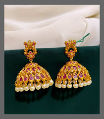 Antique Jhumki in Nakshi - NE00236