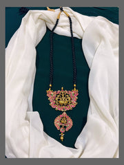 Black Dori with Lakshmi Kundan Pendent - BD0026