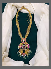 Golden Tread with Beautiful Kundan pendent - BD0029