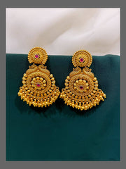 Antique Kerala Designed Earring In Nakshi - NE00248
