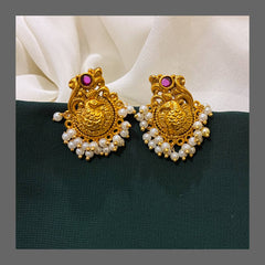 Peacock Stud Earring in Nakshi - NE00314