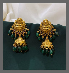Lakshmi Jhumki Earring in Nakshi - NE00316