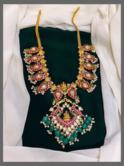 Mango Chain with Lakshmi Pendent in Kundan Haram - KH00232