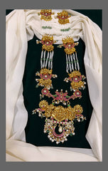 Beautiful Lakshmi Pendent with Pearl in Kundan - PB0048