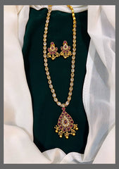 Beautiful Haram with Pendent in Kundan - KH00236
