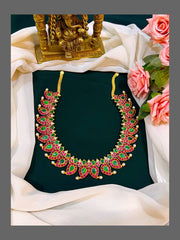 Multi Mango Necklace in Kundan - KN00358