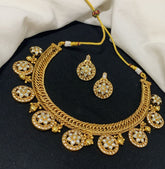 Bottu Mala With jilebi Necklace in Nakshi - NN00247