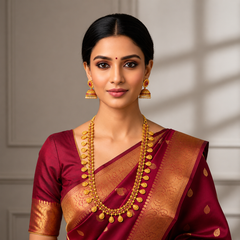 Lakshmi Kaasu Traditional Haram With Jhumki - NH00427