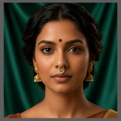 Beautiful Nose Ring With Pearls - NR0039