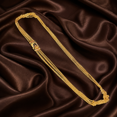 Chandra Haram With Lakshmi Pendant - NH00387