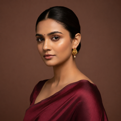 Jadau Peacock Stude - KE00589