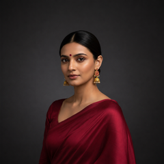 Jadau Peacocok Stud Jhumki - KE00591
