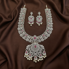 Diamond Mid Length Bridal Haram - DH0020