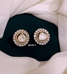 Tear Drop American Diamond Earrings - DE004