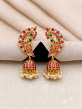Beautiful Multi colour Ear Cuff with Jhumki in Kundan -KE00492