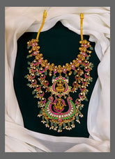 Double layer Lakshmi with Multi Jadau Kundan Haram - KH0088