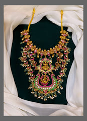 Double layer Lakshmi with Multi Jadau Kundan Haram - KH0088