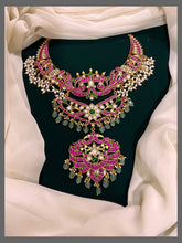 Double Layer Kundan Haram with Pendent - KH00216