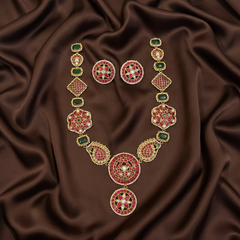 Jadau Long Haram With Studs - KH00409