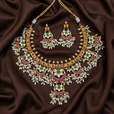 Jadau Guttipudalu Short necklace - KN00646