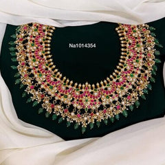 Elegant Beautiful Jadau Necklace - KN0027