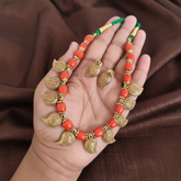 Coral with Mango Pendants - PB00580