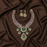 Victorian layered Set with Earrings - VN00190