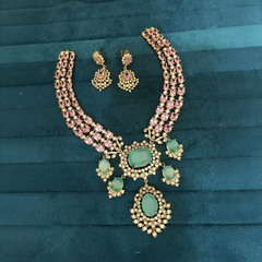 Victorian layered Set with Earrings - VN00190