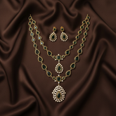 Ambani Emerald Double layer Set - VN00193