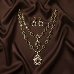 Ambani Emerald Double layer Set - VN00193