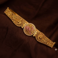 Lakshmi Peacock Double Sided Waist Belt With Designer Belt Pattern - WB0045