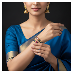 Blue and pink Screw Bangles - BG0038