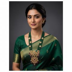 Emerald Pearl Haram With Pendant - PB00541