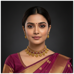 Nakshi Lakshmi Stone Necklace - NN00855