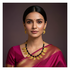 Beautiful Nakshi Finish Black Dori - BD00166
