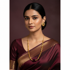 Antique Cute Simple Necklace With Colored Beads and Earring - NN00975