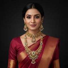 Beautiful Peacock Bridal Combo - BC008